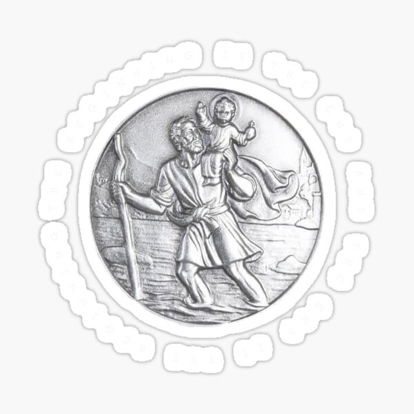 Artikel-Vorschau von Dark St Christopher Anhänger, designt und verkauft von LikeMindDesigns.