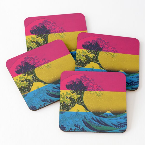 Item preview, Pansexual Pride Colors Flag Kanagawa Wave designed and sold by Dator-Abstracts.