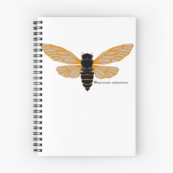 Item preview, Periodic Cicada Geometric Wildlife with Scientific Name designed and sold by WildByNature.