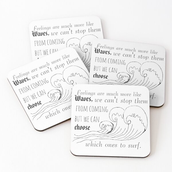 Item preview, Feelings are much like waves,we can't stop them from coming but we can choose which ones to surf. designed and sold by NourElYakine08.