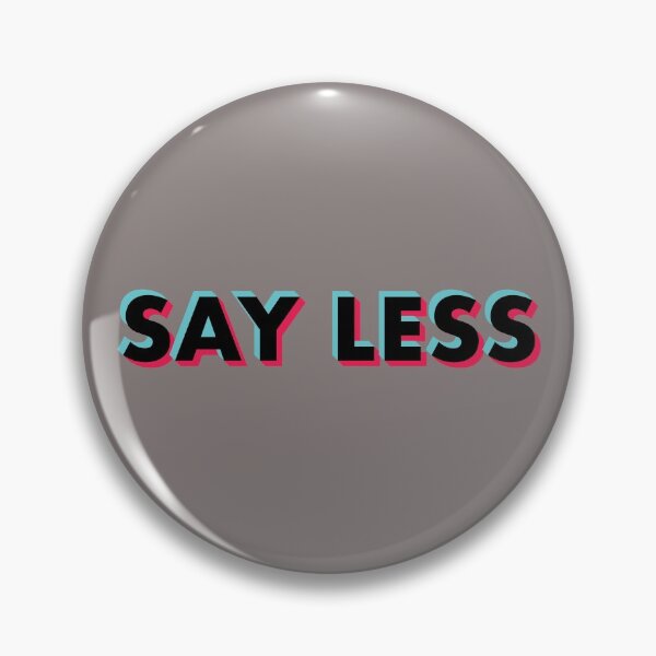 Item preview, Say Less Glitch Black designed and sold by BeyondTheDeck.