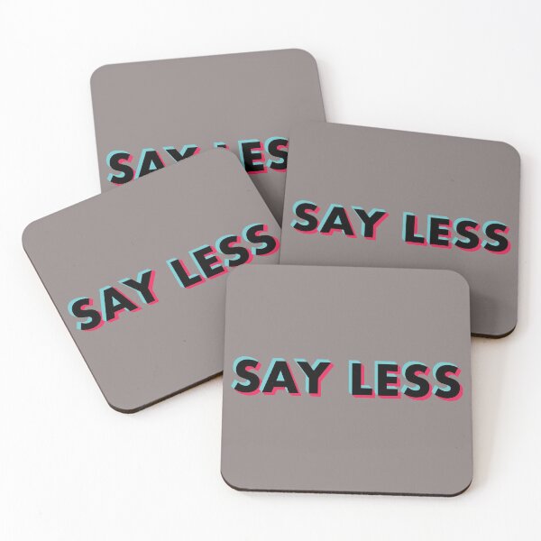 Item preview, Say Less Glitch Black designed and sold by BeyondTheDeck.