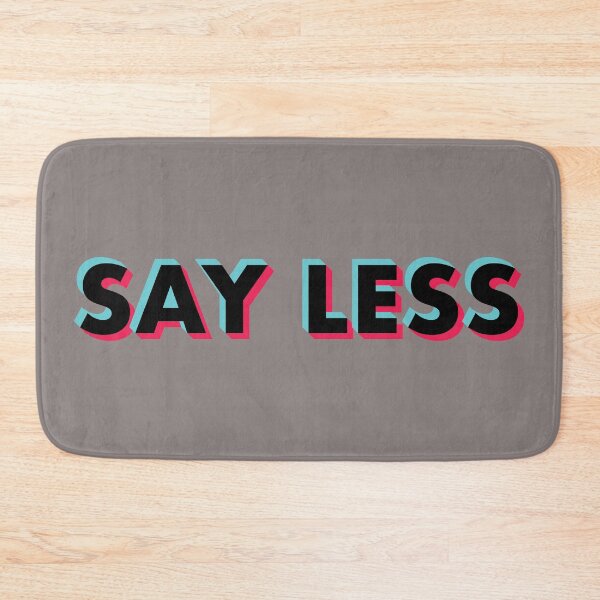 Item preview, Say Less Glitch Black designed and sold by BeyondTheDeck.