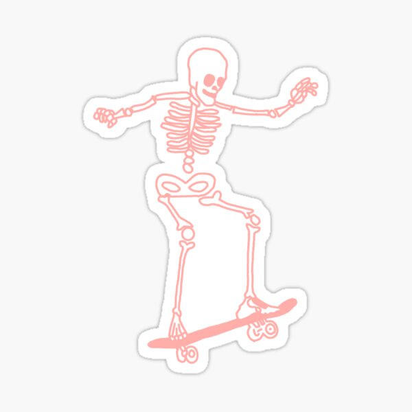 Vista previa del artículo con la obra «Esqueleto de patinaje sobre coral», diseñado y vendido por mayafoleyy.