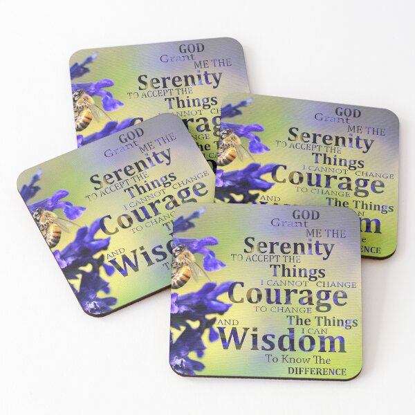 Item preview, Serenity Prayer - Honey Bee Art - Sharon Cummings designed and sold by Sharon Cummings Art.