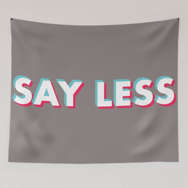 Item preview, Say less Glitch white designed and sold by BeyondTheDeck.