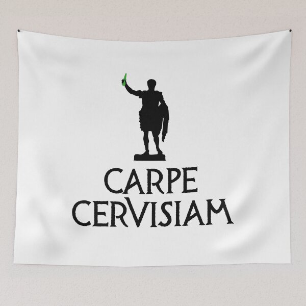 Item preview, Carpe Cervisiam funny Latin student teacher beer designed and sold by LaundryFactory.