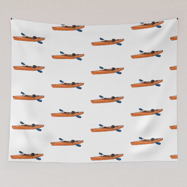 Item preview, orange kayak designed and sold by joycemayyy.