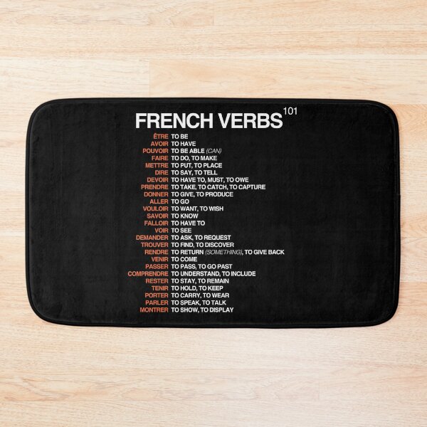 Item preview, French Verbs 101 - French Language Cheatsheet designed and sold by HiddenVerb.
