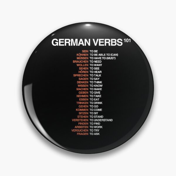 Item preview, German Verbs 101 - German Language Cheatsheet designed and sold by HiddenVerb.