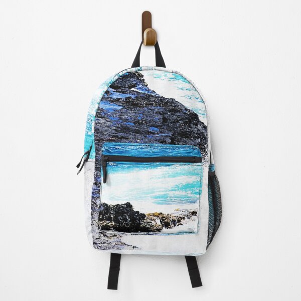 Item preview, Blue Ocean Waves Teal Hawaii Kauai Island Summer Beach designed and sold by Angie Menegay.