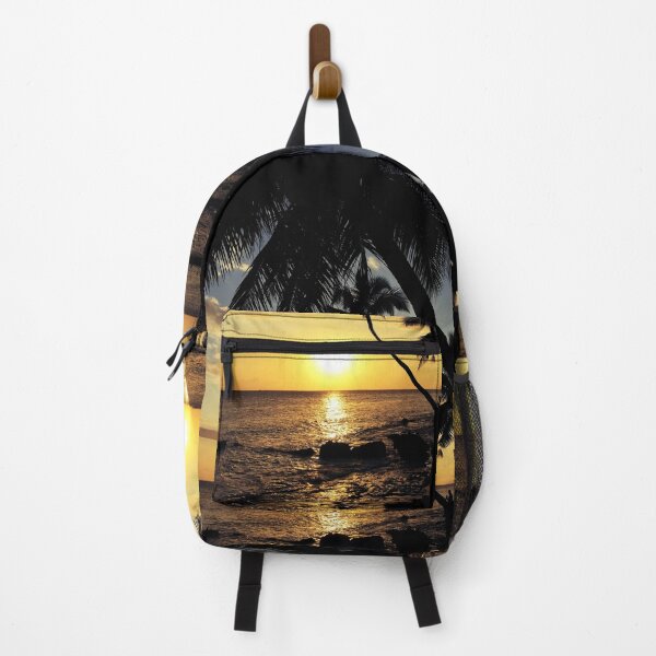 Item preview, Sunset Beach Palm Tree Ocean Waves designed and sold by PowerfulPrinted.