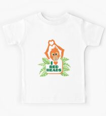 I heart (love) redheads Kids Tee