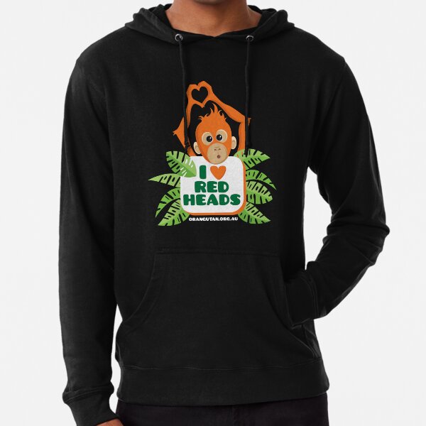 I heart (love) redheads Lightweight Hoodie