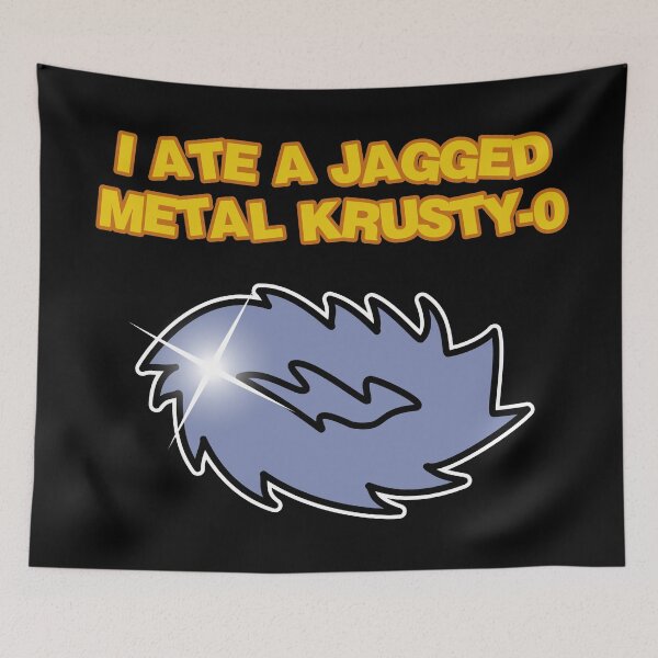 Item preview, I Ate A Jagged Metal Krusty-O designed and sold by 90sOE.