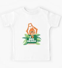 I heart (love) redheads Kids Tee