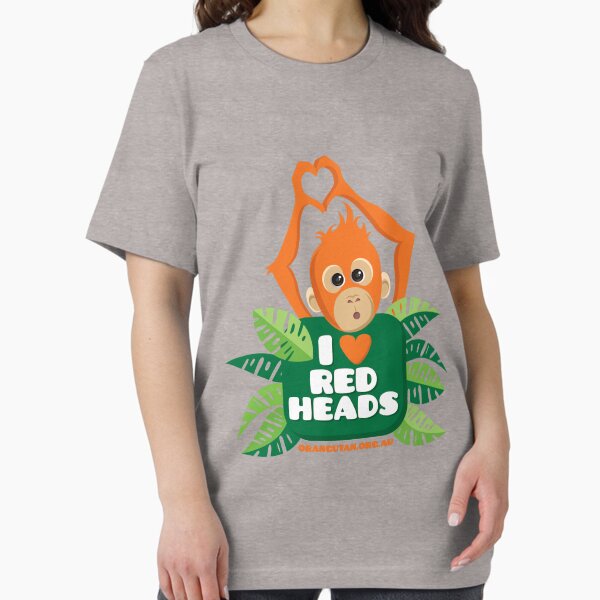 Item preview, I heart (love) redheads  designed and sold by The Orangutan Project.