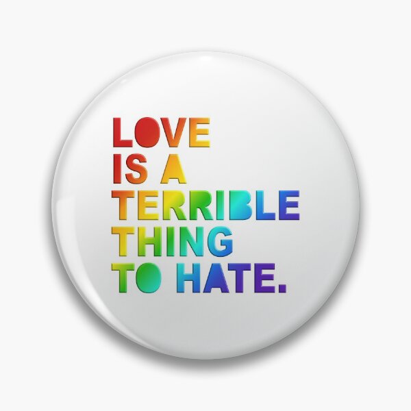 Item preview, Love is a terrible thing to hate. typography designed and sold by Happy Puppy Print On Demand.