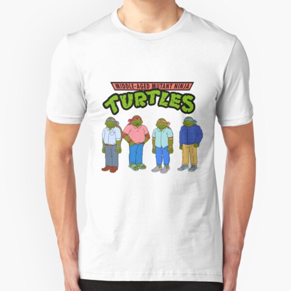 Middle-Aged Mutant Ninja Turtles Slim Fit T-Shirt