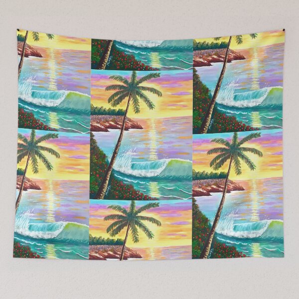 Item preview, Beach, Maui Art, Sunset, Sunrise, Hawaii, Waves, Palm tree designed and sold by MelidasArt.