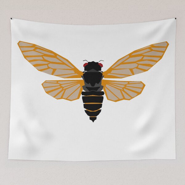 Item preview, Cicada Geometric Wildlife designed and sold by WildByNature.