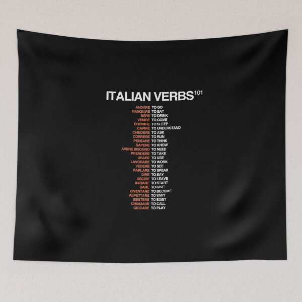 Item preview, Italian Verbs 101 - Italian Language Cheatsheet designed and sold by HiddenVerb.