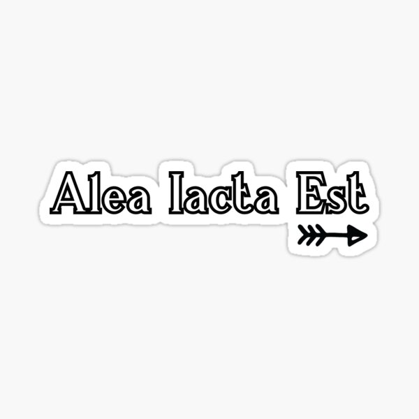 Alea Iacta Est Arrow Pegatina