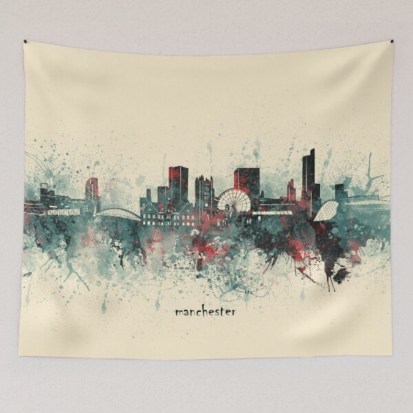 Item preview, manchester skyline  designed and sold by BekimART2.