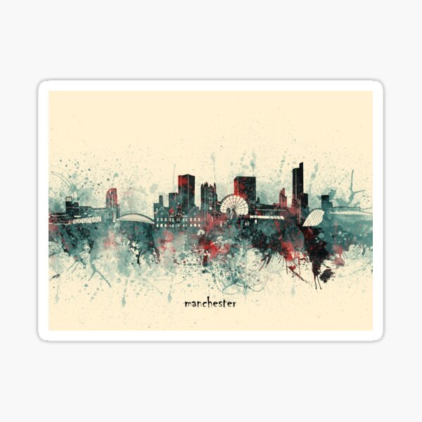 Item preview, manchester skyline  designed and sold by BekimART2.