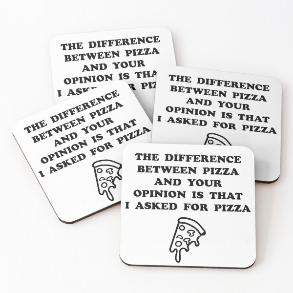 Item preview, Pizza vs Opinion (Black Print Edition) designed and sold by Flash-Jordan.