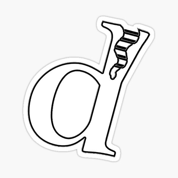 DNAtured d logo Sticker