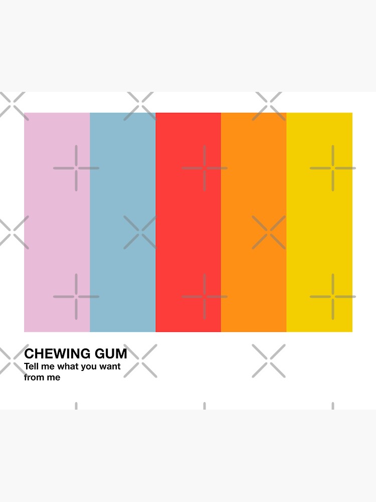 "Chewing Gum Blood Orange Color Palette" Sticker for Sale by elakalra