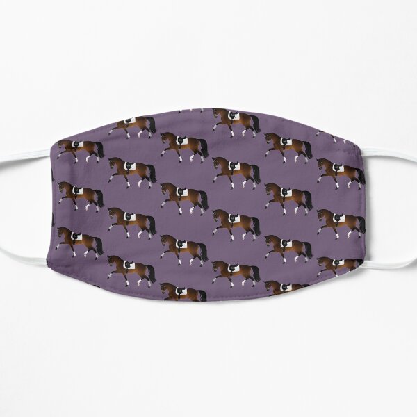 Dark Bay Dressage Horse - Equine Rampaige Flat Mask