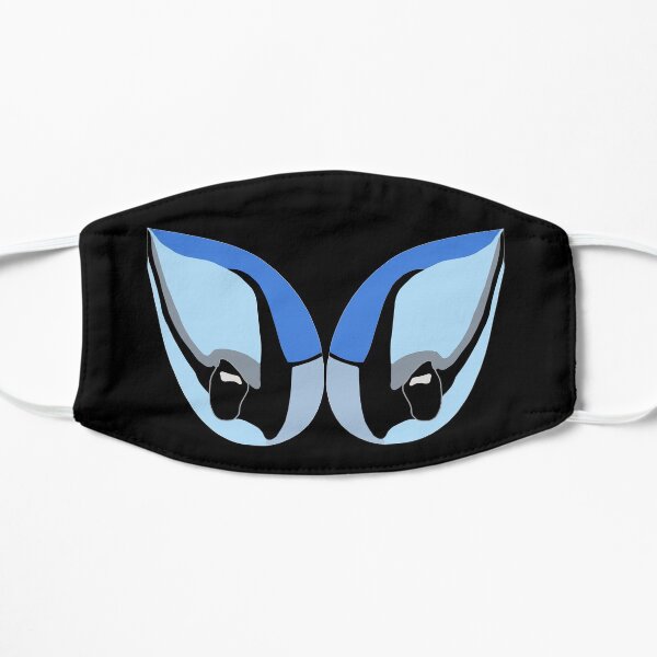 Blue Jay Eyes - Black Mask Flat Mask