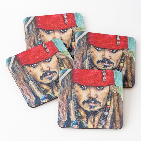 Artikelvorschau, Kapitän Jack Sparrow Illustration entworfen und verkauft von ArtsyAesthetic1.