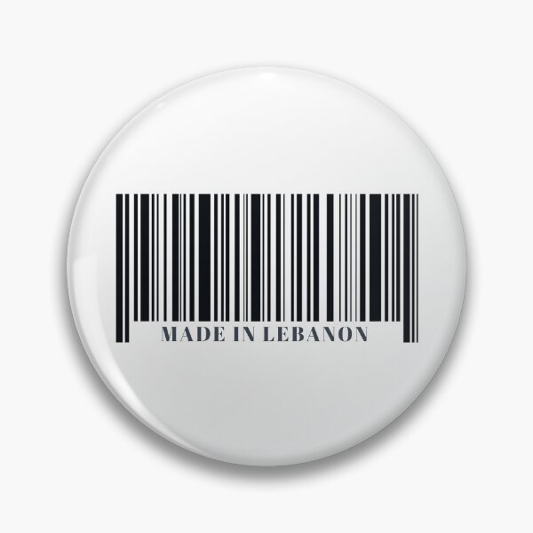 Item preview, Made in Lebanon Black Barcode designed and sold by ArabCorner.
