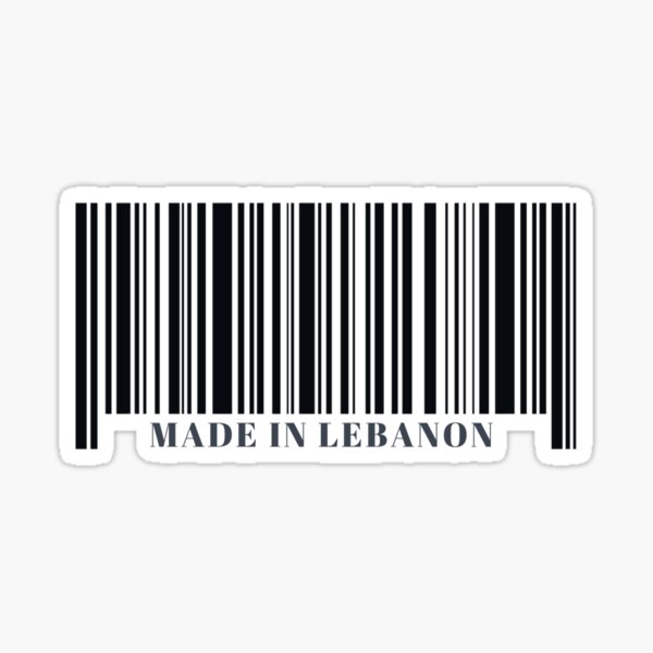 made-in-lebanon-black-barcode-sticker-for-sale-by-arabcorner-redbubble