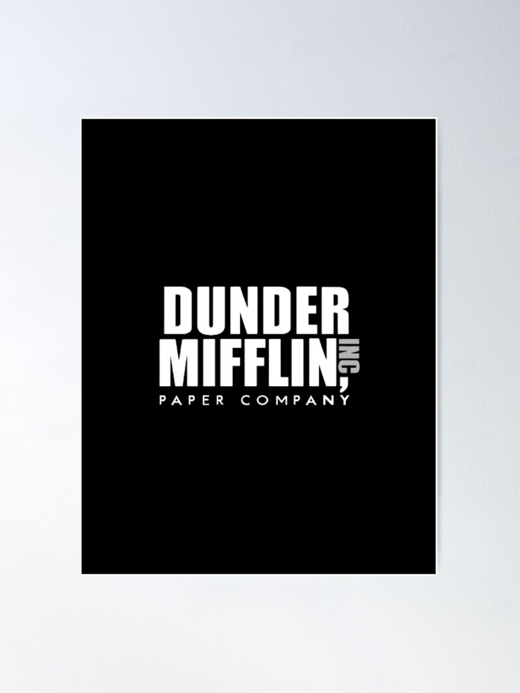  Dunder Mifflin Paper Company Logo Sticker Decal (The Office  Funny tv Show) 3 x 4 inch c : Automotive