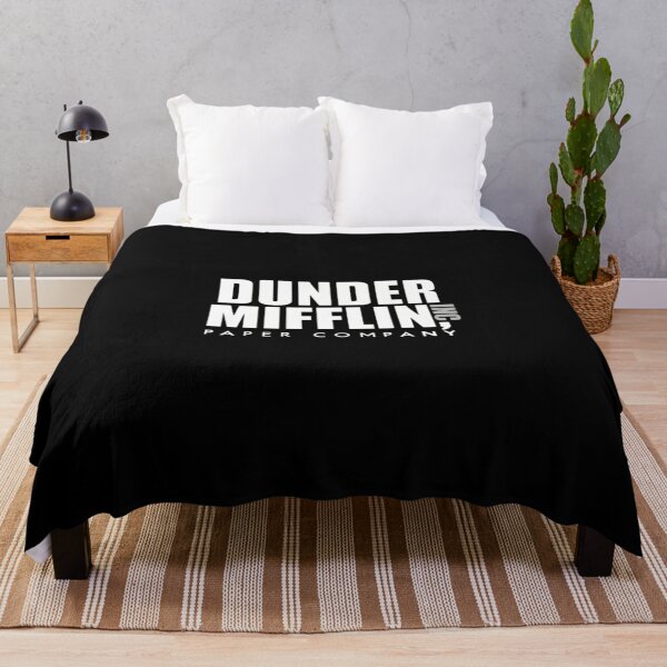 Office Dunder Mifflin Logo Fleece Blanket