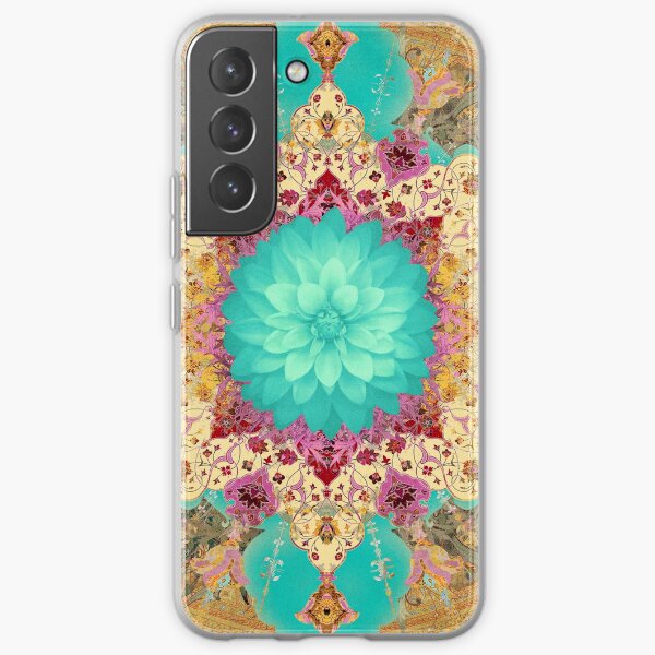 Ornate and Textured Persian Design with Flower Samsung Galaxy Soft Case
