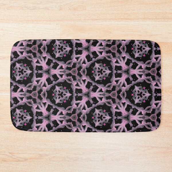 Item preview, Abstract black rose kaleidoscope pattern designed and sold by MindMirror.