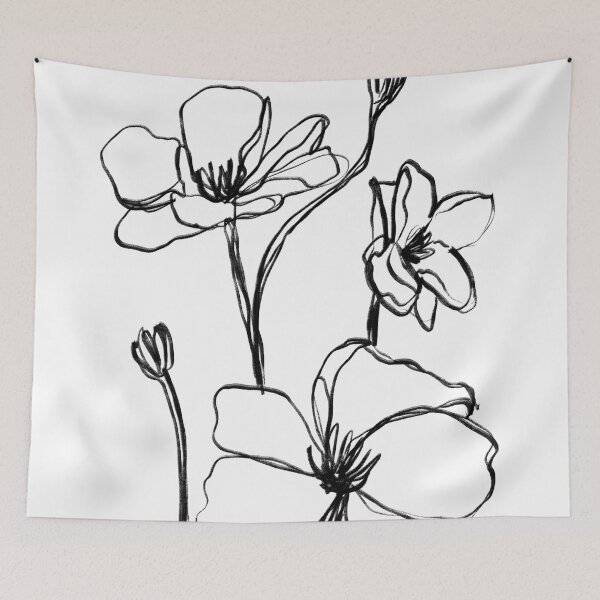 Item preview, One line flower designed and sold by trajeado14.