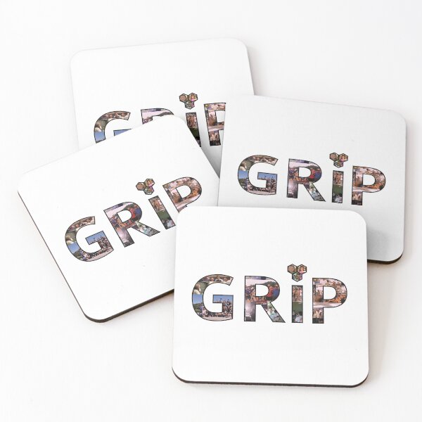 Item preview, GRiP Collage Logo Black and White designed and sold by gripperz.