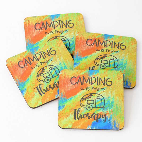 Item preview, Camping is my therapy designed and sold by Delicarte.