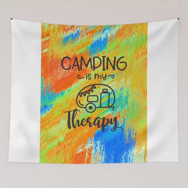 Item preview, Camping is my therapy designed and sold by Delicarte.
