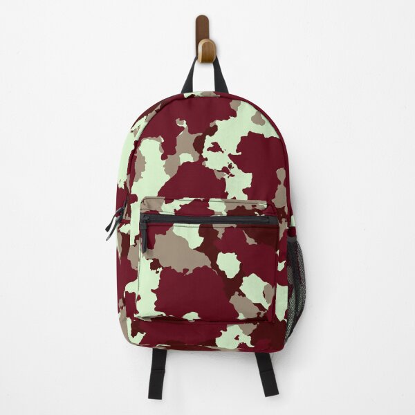 Item preview, Red brown military camouflage army pattern designed and sold by Trenddesigns24.