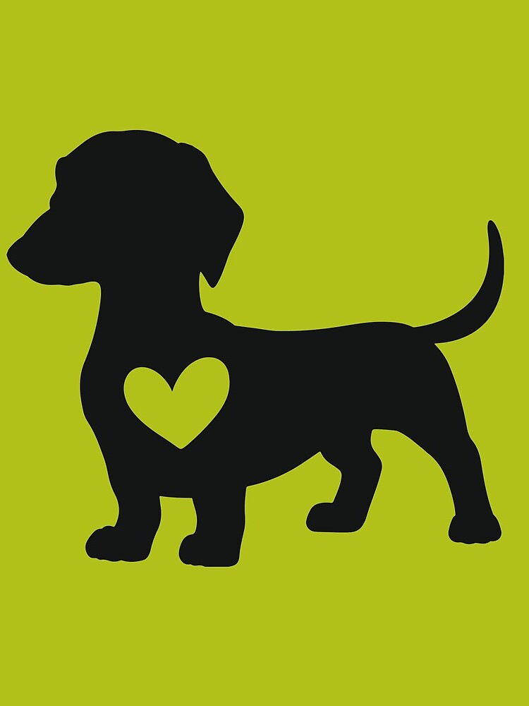Daschund Heart by lolodesignprint