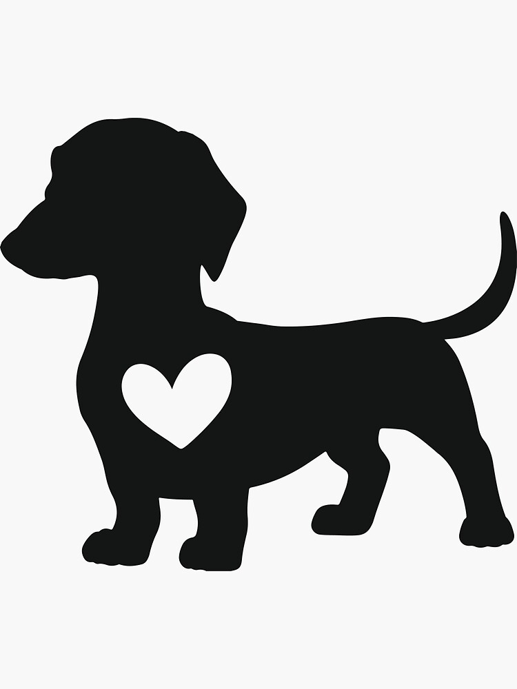 Daschund Heart by lolodesignprint