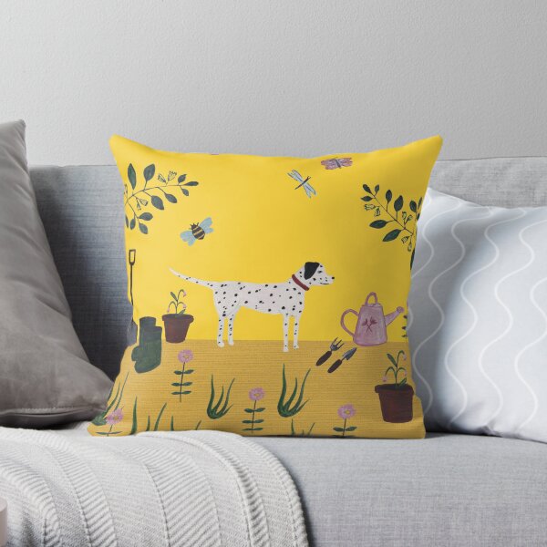 The Simple Life Dogs - Dalmatian Print Throw Pillow