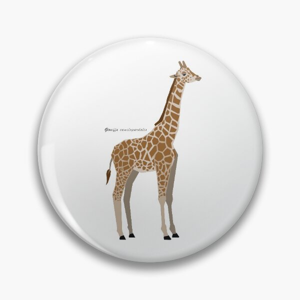 Item preview, Giraffe Geometric Wildlife with Scientific Name designed and sold by WildByNature.